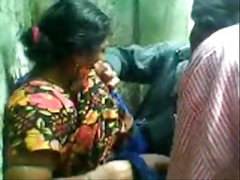 Hot Indian Aunty in a Steamy Threesome Scene